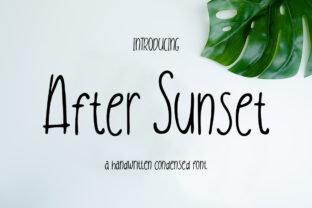After Sunset Font: Handwritten Charm for Makers
