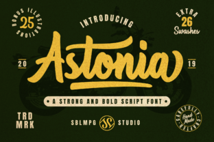Astonia Font: A Bold Script for Vintage Branding