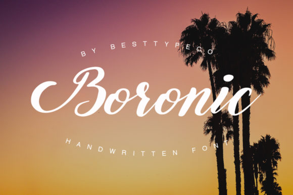 Boronic Font: A Free Calligraphy Typeface for Branding