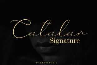 Catalan Signature Font for Modern Web Design