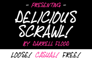 Delicious Scrawl Font: Casual Handwritten Web Typography