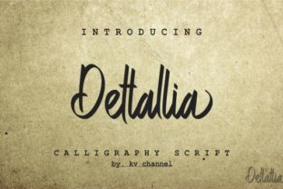 Dettallia Font: Elegant Script for Modern Web Design