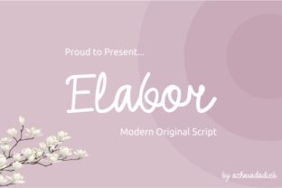 Elabor Script Font for Modern Web Design