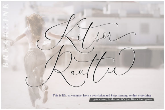 Kitsor Rauttie Font: A Natural Signature Typeface for Branding