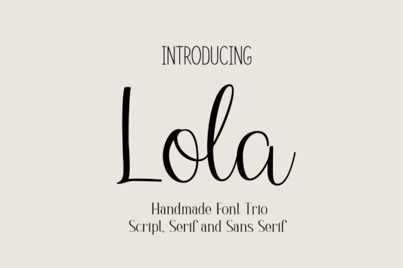 Lola Trio Font Review for Web Design
