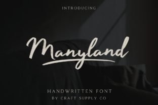 Manyland Font: A Handwritten Script for Editorial Design