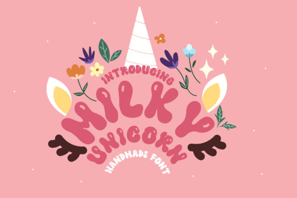 Milky Unicorn Font: Whimsical Branding for Small Business