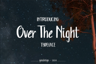 Over the Night Font: Sweet Handwritten Style for Crafts