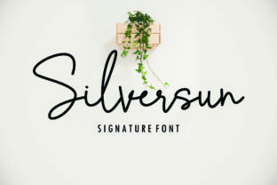Silversun Font: Elegant Script for Handmade Labels
