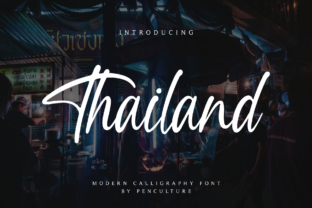 Thailand Font: Modern Script for Editorial Design