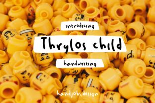 Thrylos Child Font: Authentic Handwritten Style for Digital Campaigns