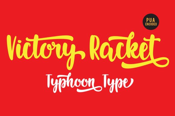 Victory Racket Font: Elevating Handmade Labels & Tags