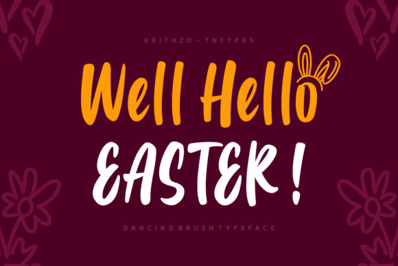 Well Hello Easter Font: A Playful Script for Editorial Design