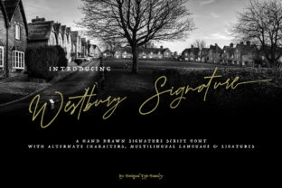 Westbury Signature Font: Elevating Digital Brand Layouts